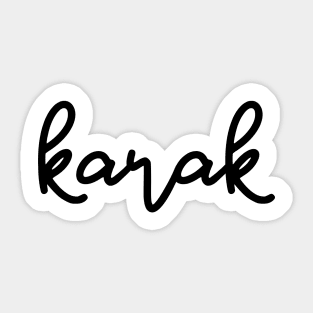 karak Sticker